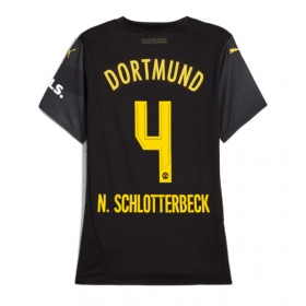 Borussia Dortmund Nico Schlotterbeck #4 Borte skjorte til dame 2024-25 Kortermet